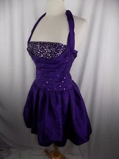 Aspeed Purple Homecoming Prom Dress Sequin M Medium