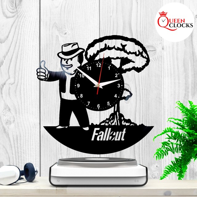 Fallout 76 4 Vinyl Clock Record Art Themed Wall Decor Ideas Gift