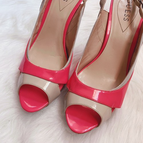 guess hot pink heels