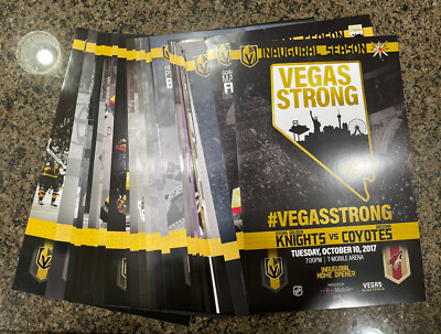 Vegas Golden Knights Inaugural Regular Season Posters Full Set of 41 Home Games