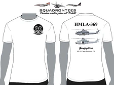 HMLA-369 Gunfighters Squadron T-Shirt D2, USMC Licensed Product