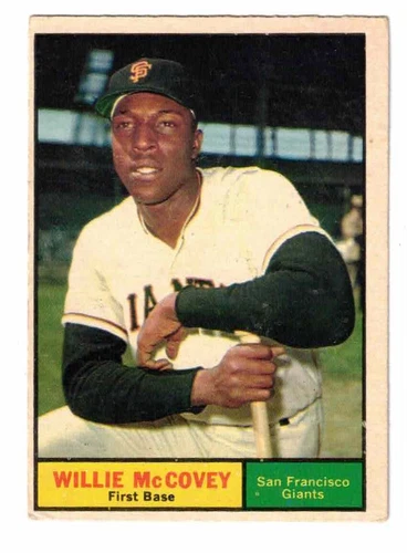 1961 Topps #517, Willie McCovey, San Francisco Giants, VGEX, No Creases