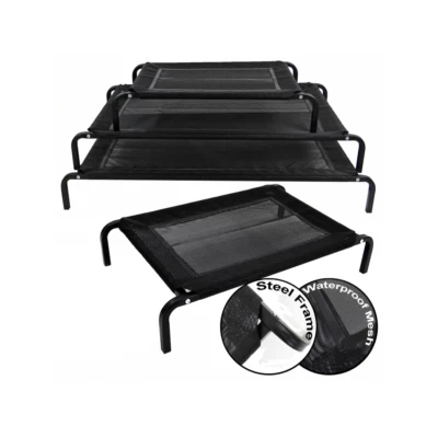Elevated Raised Dog Bed Pet Cat Mesh Camping Cot Indoor Outdoor Waterproof