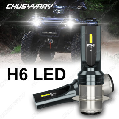 P15D H6M LED Headlight 2x Bulbs For Kawasaki Mule 3000 3010 600