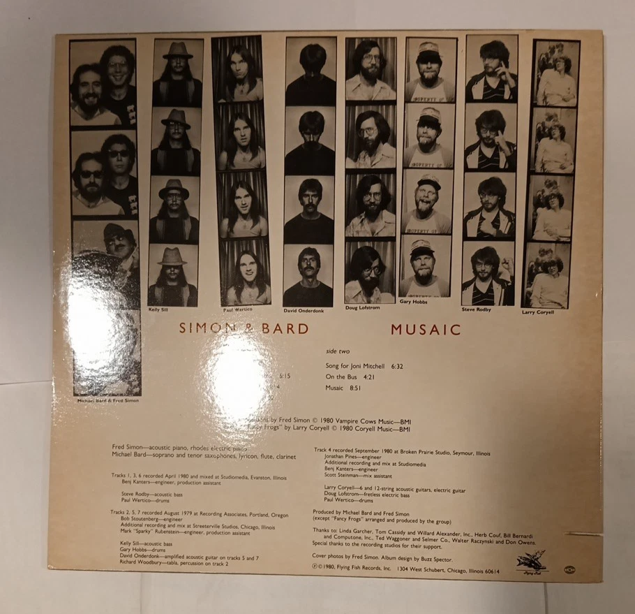 Simon & Bard - Musaic - Flying Fish label; featuring Larry Coryell - Image 2 of 4