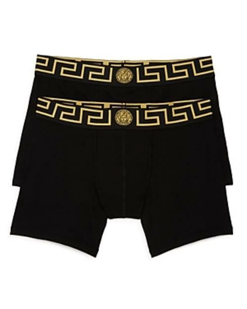 Versace 274761 Men 2 Pack Greca Border Boxers Size 4 in Black eBay