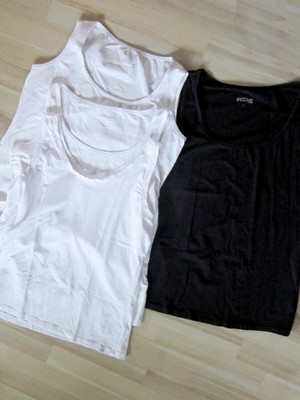 4 Sport-Tops weiss beere GR L NEU