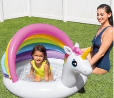 Unicorn Design Outdoor 1 to 3 Years Old Baby Swimming Pool with Soft Floor Botto