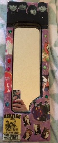 Beatles Art Piece Mirror Mixed Media Boom-Art Rogers Studios Orlando FL - Picture 3 of 12
