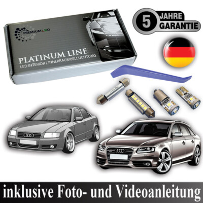 14x LED Innenraumbeleuchtung Komplettset für Audi A4 B6 B7 Limo CANBUS SMD Weiß