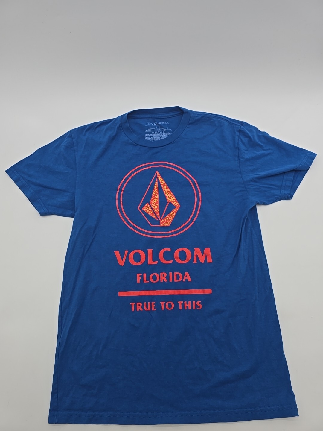 Volcom T-Shirt Men Small Blue Graphic Florida..#20470