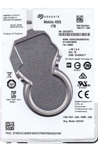 Seagate ST1000LX015 FireCuda 1 TB 2.5