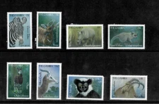 Gambia 2000 - Endangered Animals - Set of 8 Stamps - Scott #2184-91 - MNH