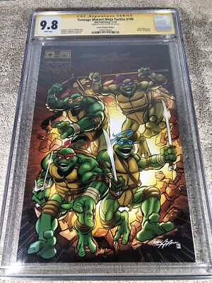 Teenage Mutant Ninja Turtles 100 CGC SS 9.8 Adams Game Changer