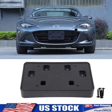 Grille Front License Plate Holder Frame Bracket Fits Mazda MX-5 Miata 2016-2025