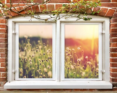 3D Garden 1568NAO Window Film Print Sticker Cling Stained Glass UV Block Fa