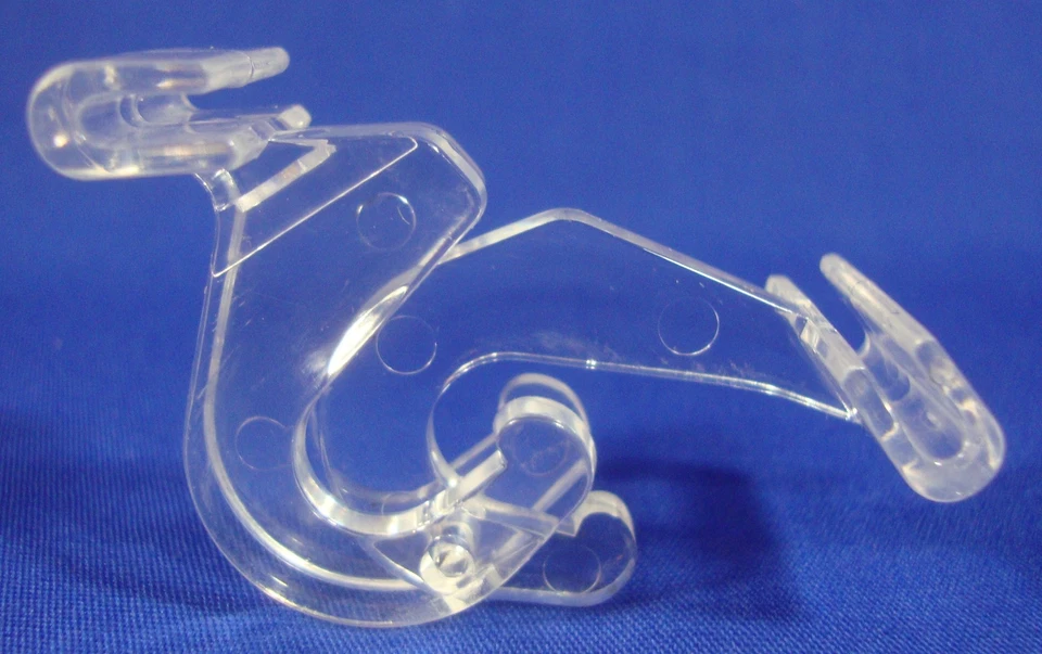 Clear Hinged Ceiling Tile Grid Track Hook Clip Retail Store Supply - Image 2 of 4