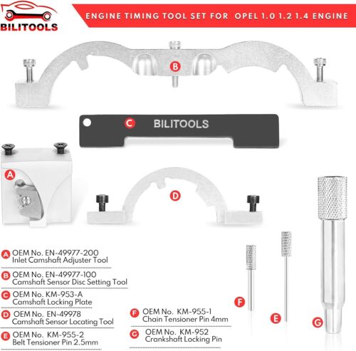 Kit Attrezzi Distribuzione Motore 1.4 L Turbo Compatibile con Chevrolet Chevy Cruze Opel - Foto 2 di 6