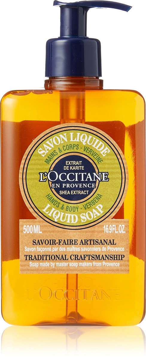 L'Occitane Shea Butter Verbena Liquid Hand Soap, Regular, 16.9 Fl