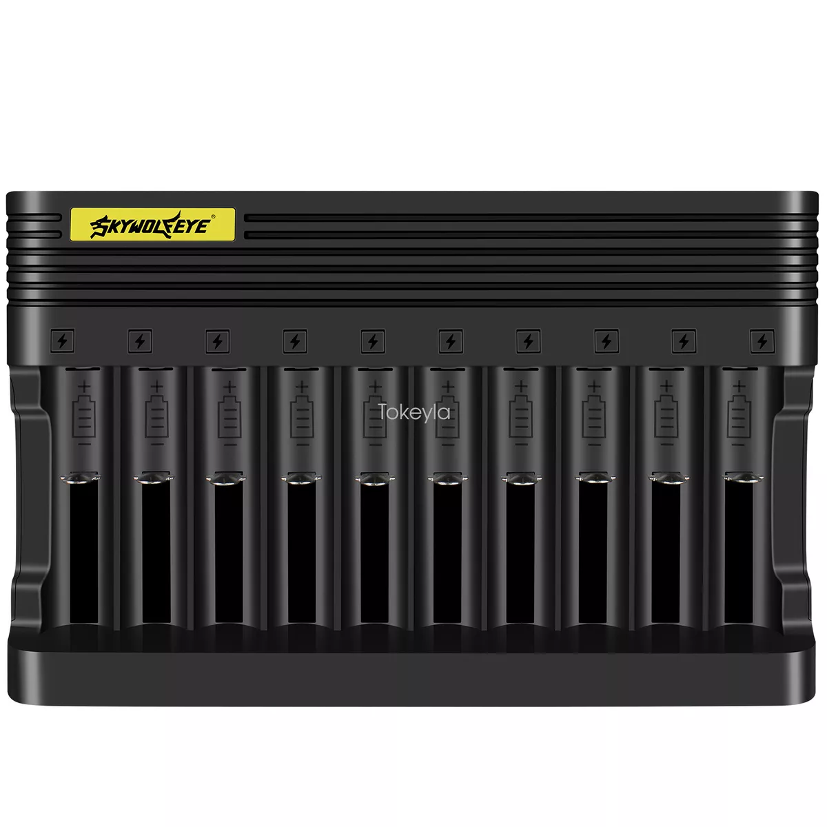 10 Slot Intelligent Charger for I865O/16340/26650 Li-ion 