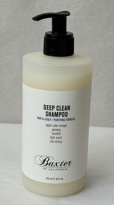 New Baxter of California Deep Clean Shampoo 16 Fl Oz Hair & Scalp