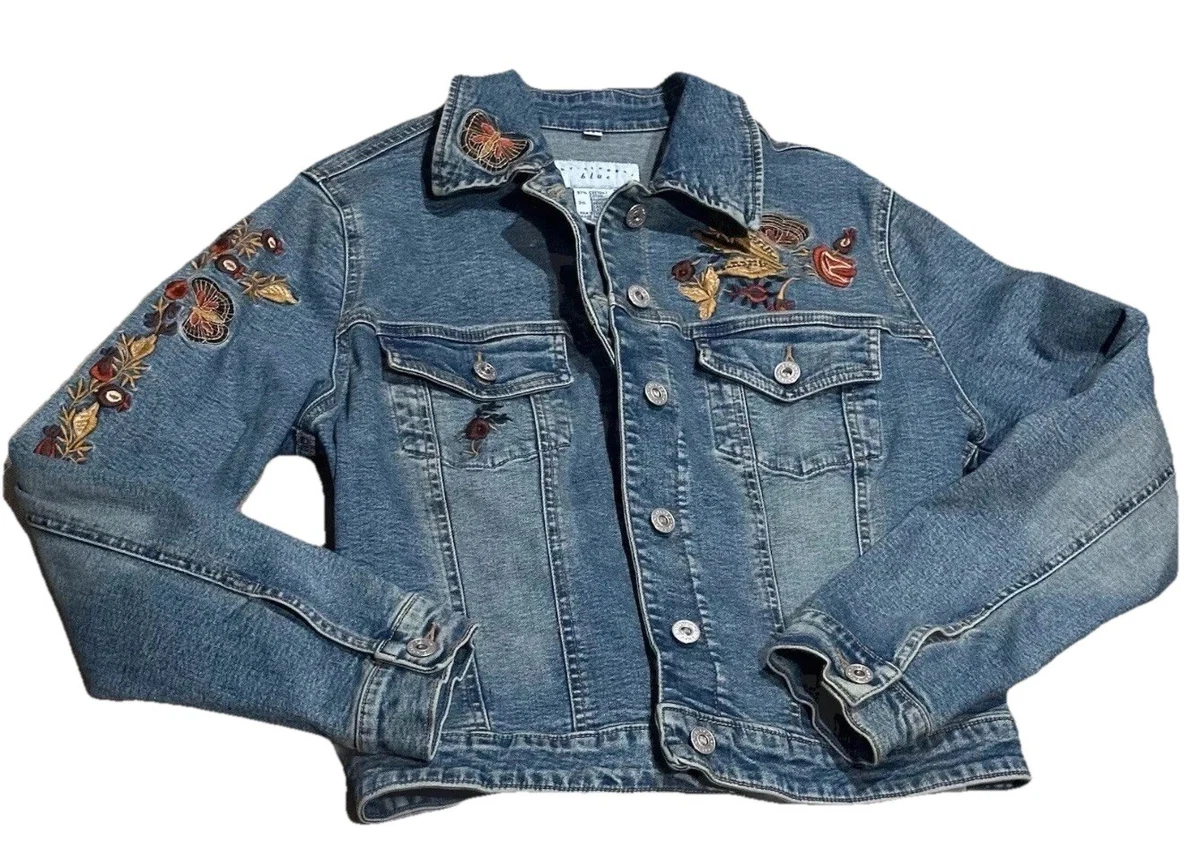 Veste Christopher Blue Femme – Taille S, Fausse Suédine Verte, Boutons Scintillants