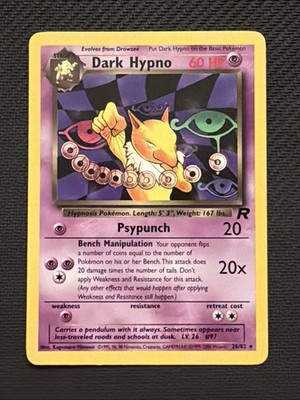 Pokemon Dark Hypno Team Rocket 26/82 Vintage 2000 English Near Mint