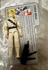 GI JOE 1984 NEAR MINT ORIGINAL COBRA NINJA STORM SHADOW WHITE GRAY CARD