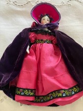 Antique French Silk Dress + Bonnet + Cloak for Antique French/German Bisque Doll