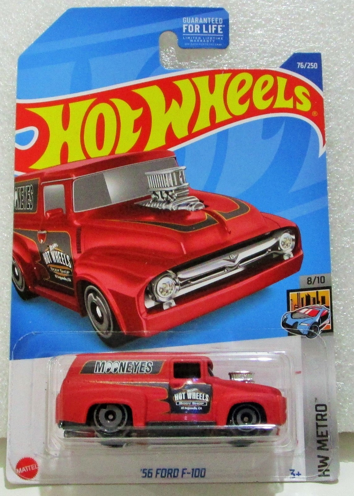 Hot Wheels 2022 basic series 1956 56 ford F-100 red #76 / 250