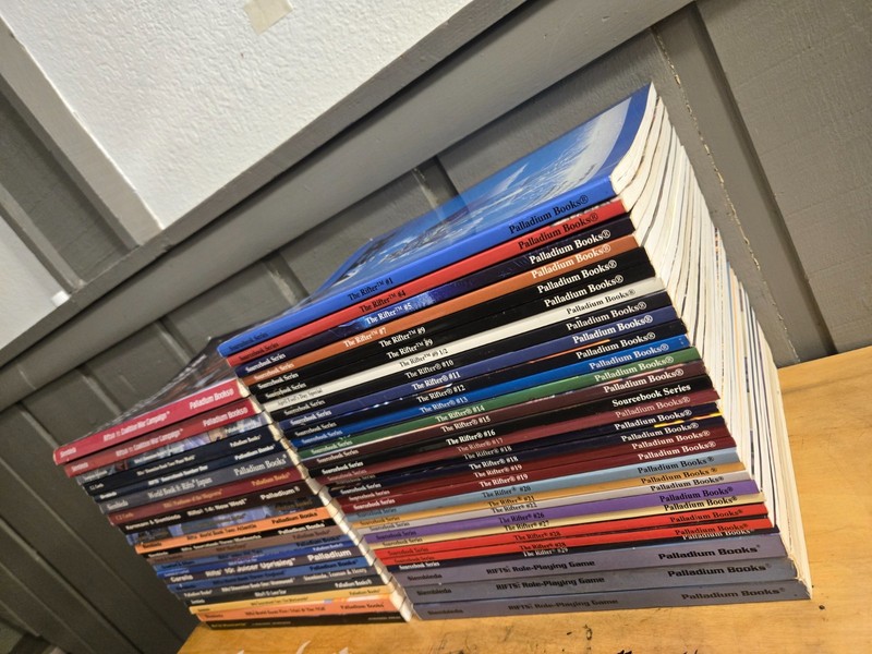 Lot Of 50 RPG Palladium  Rifter/Rifts Books