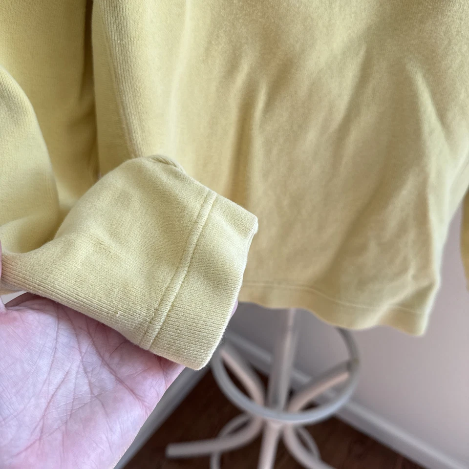 Sudadera para mujer Tommy Bahama amarilla media cremallera M Foto 3 de 4