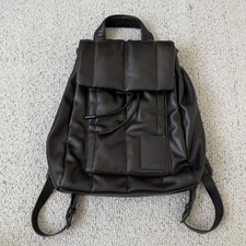 Ted Baker London Quilted Faux Leather Backpack Black Drawstring