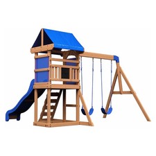 Backyard Discovery Aurora Swing Set Outdoor Playset Kids Playground