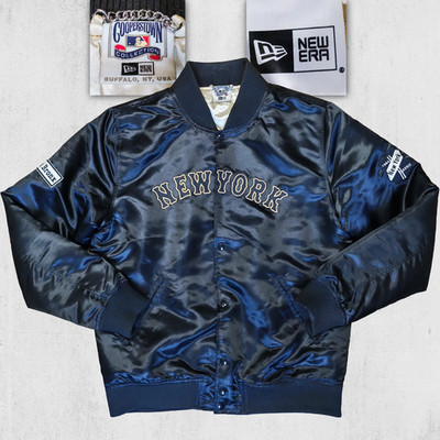 New Era Cooperstown New York Varsity Bomber Jacket L Schwarz MLB
