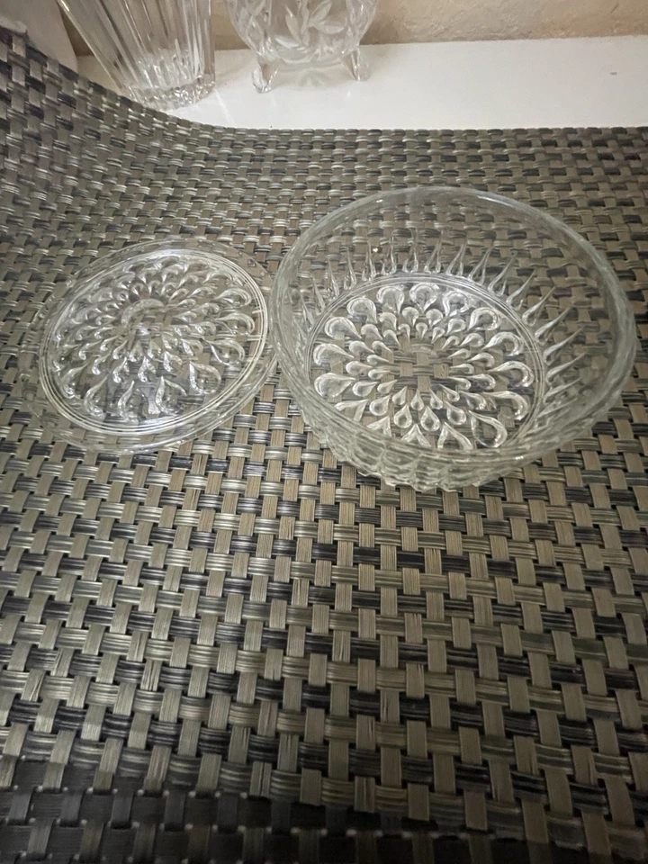 Cuenco redondo de plástico grabado caramelo joyero fiesta favor boda novia ducha  Foto 2 de 4