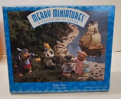 Hallmark Merry Miniatures Peter Pan 5-Piece Set 1997 New Gift Collectible NIB