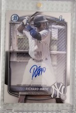 2025 BOWMAN CHROME RICHARD MATIC 1ST AUTO RC *YANKEES* (A)