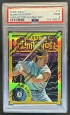1996 Topps Finest Mark McGwire Refractor #74 Athletics PSA 9