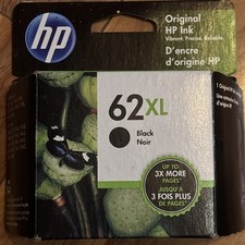 HP Genuine 62XL High Yield Ink Cartridge Black Noir C2P05AN Exp Nov 2020 Sealed