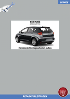 PDF Seat Altea (2004-2015) Reparaturanleitung Karosserie Montagearbeiten AußEn