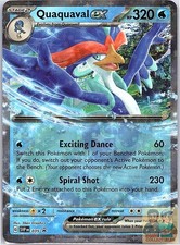quaquaval ex pokemon card value Quaquaval ex Ulta Rare Paldea Evolved 052/193, NM Pokemon Card main image 0