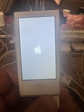 Apple iPod Nano (7th generation) 16GB A1446 Silver White MD480LL Bootloops As-Is