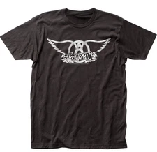 Aerosmith Logo Men’s T-Shirt – Classic Rock and Roll Short Sleeve Tee | Black