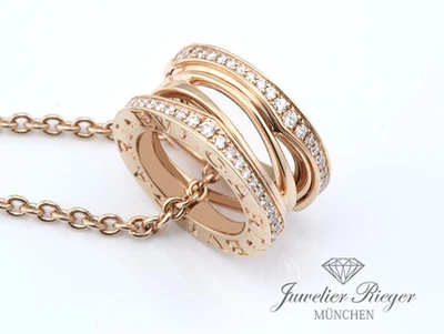 Bulgari Collier B-Zero 1 Legend Rosegold 750 Diamanten 354195 Gold - Bild 1 von 4