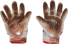 Paul Goldschmidt Cardinals Signed GU Franklin Gloves vs Guardians on 9/22/24
