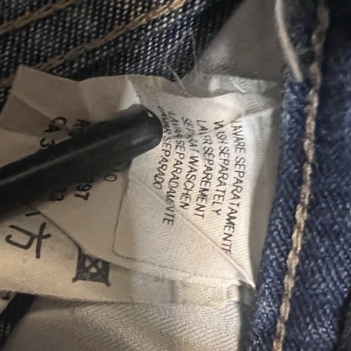 Jeans Ermeneglido Zegna Uomo 42x30 Blu Denim Dritto Made Italy Elasticizzato - Foto 12 di 12