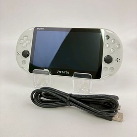 PS Vita PCH-2000 Sony PlayStation Glacier White Console & Cable Region Free 341