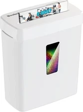 Paper Shredder, P-5 Security Level, 5-Sheet Micro Cut with 3.43-Gallon Basket...