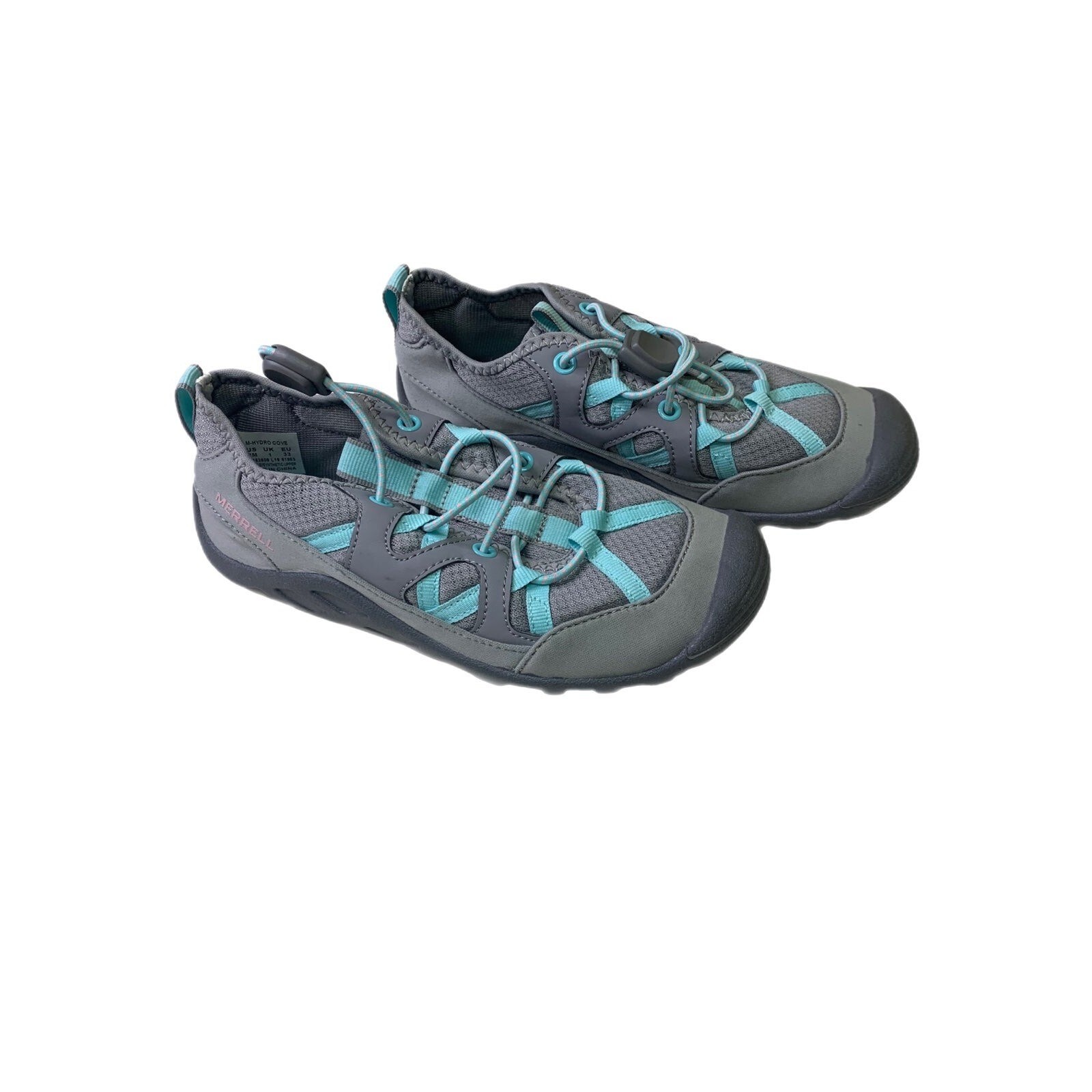 Scarpe da acqua Merrell grigie turchese acqua idro baia acqua taglia 2